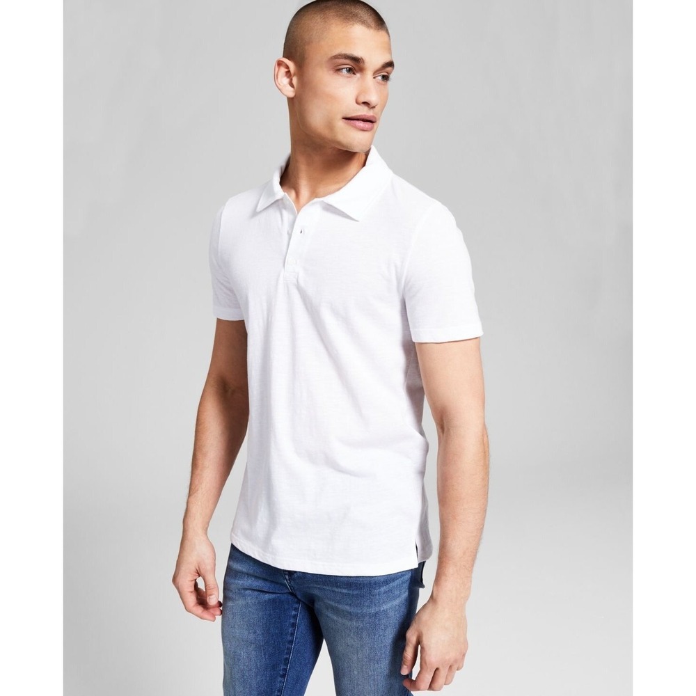 AND NOW‎ THIS Mens Core Polo Shirt White XXL Short Sleeve Casual, Size XXL, NWT